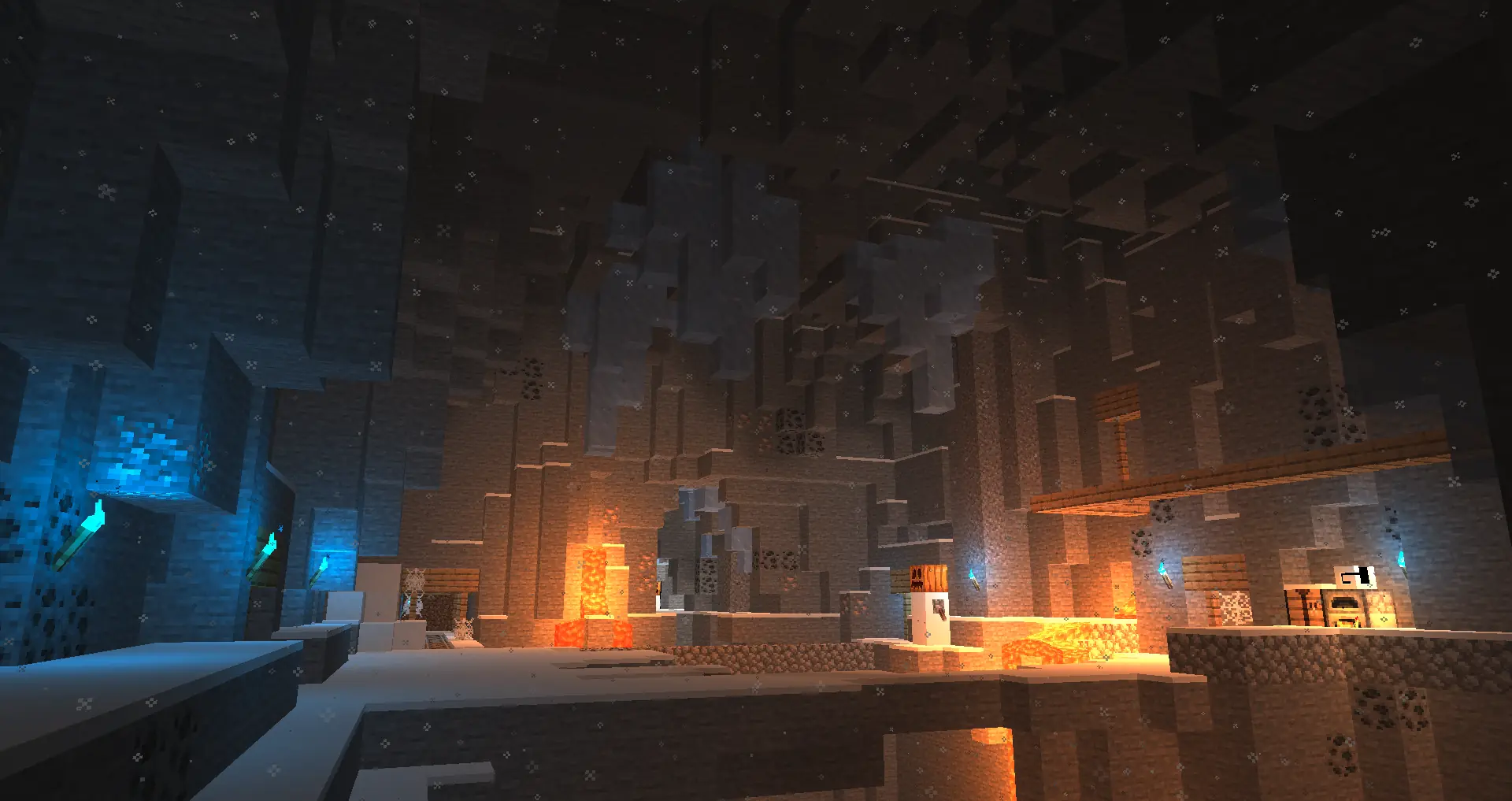 Die Hintergrundwelt mit dem GrieferUtils-Kopf: