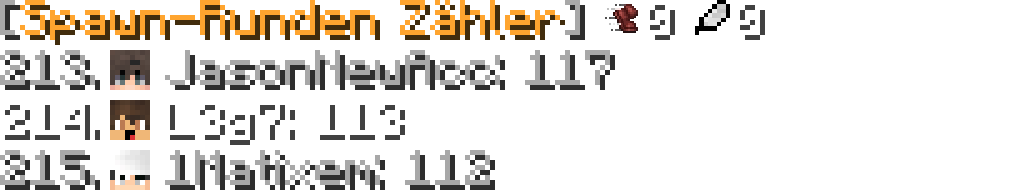 Spawn-Runden Zähler mit aktiviertem Leaderboard: