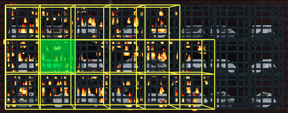 Beispiel für §pAktivierte Spawner markieren§r und §pZuletzt geöffneten Spawner markieren§r: